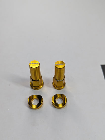 CNC Rim Lock Nuts Gold