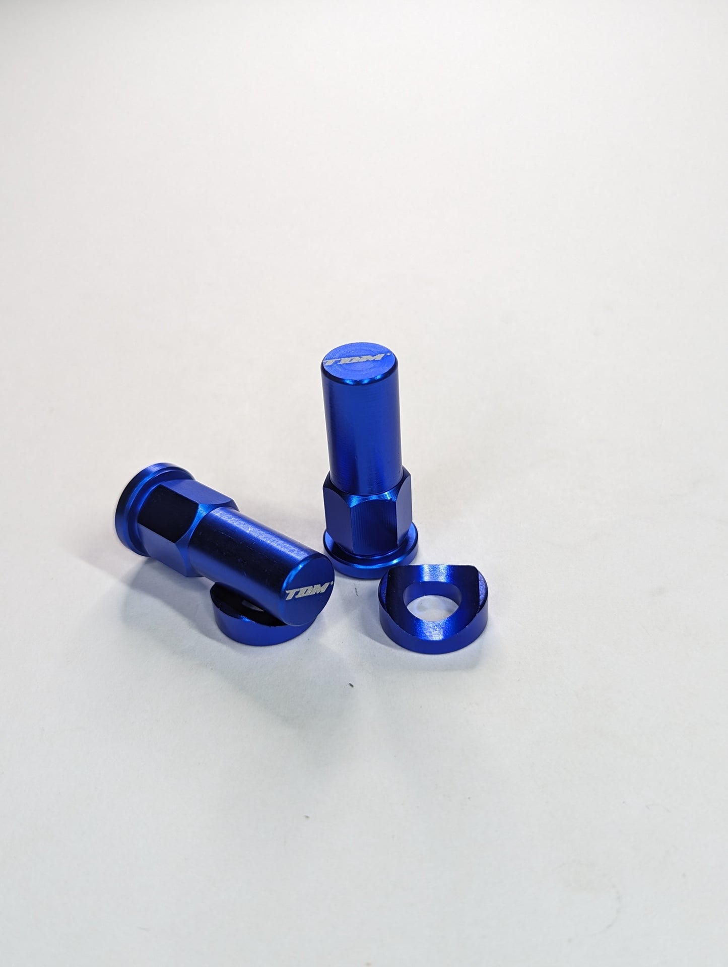 CNC Rim Lock Nuts Blue