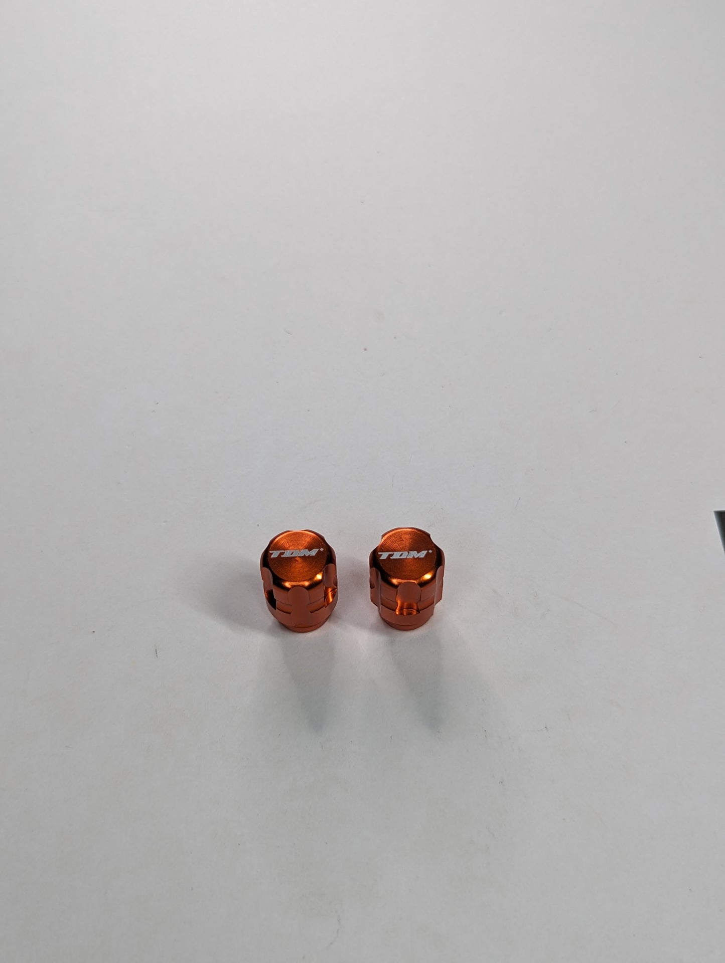 CNC Valve Caps Orange